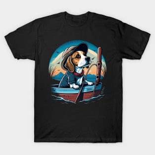 dogs love fishing too T-Shirt